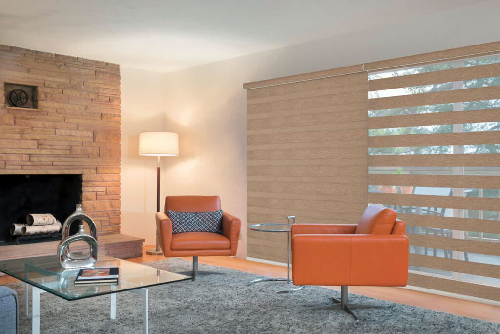 Living con cortinas roller neolux