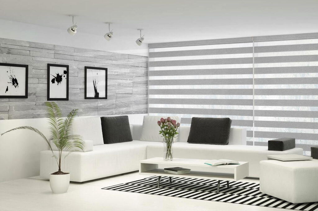 Living con cortinas roller neolux